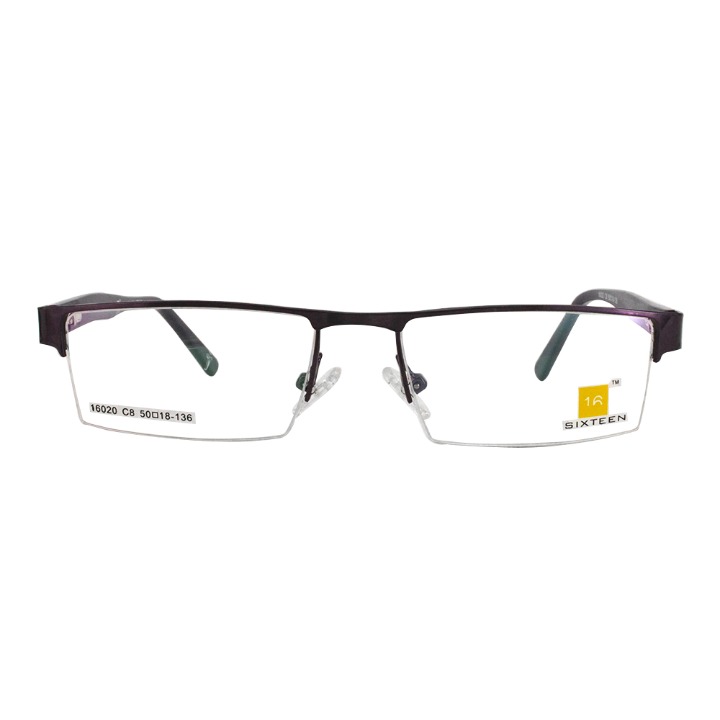 Metal Frame Half Rim Unisex Model Rectangle Shape - 16020