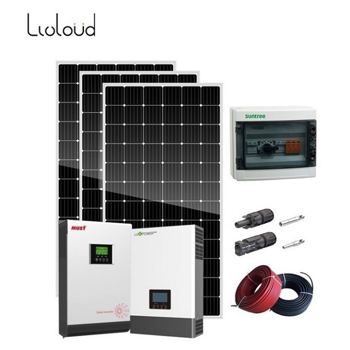 Rsidential home supply roof mounting 3kw 5kw 10kw off grid solar system