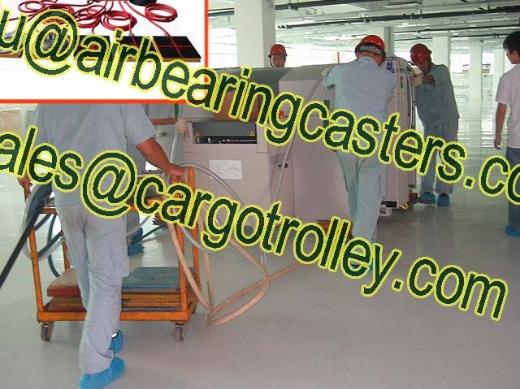 Air bearing casters are extremely versatile