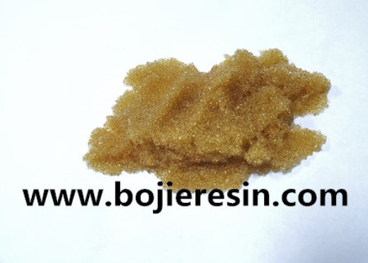 Ion exchange resin for lead removal