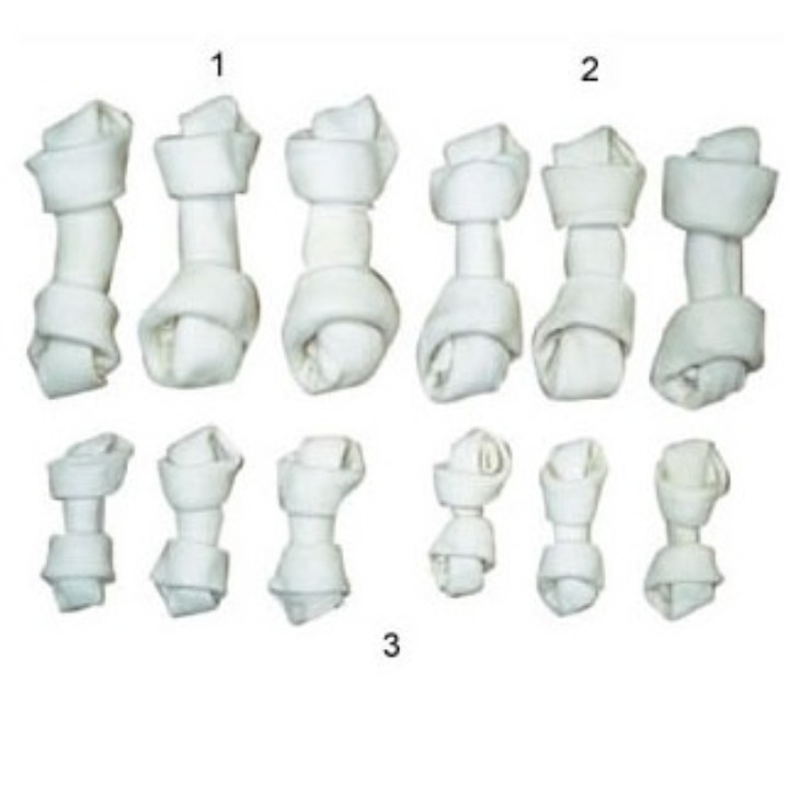White Rawhide Bones