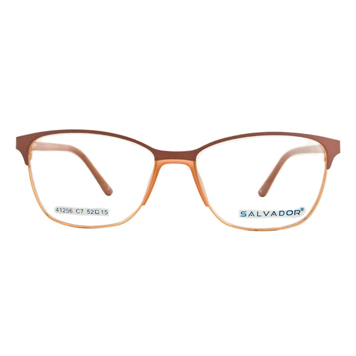 Metal Full Rim Women's Model with double color Stainless Steel front - 41256