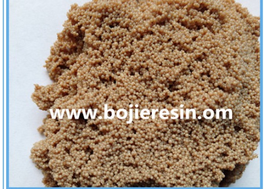 Pesticide residue removal resin