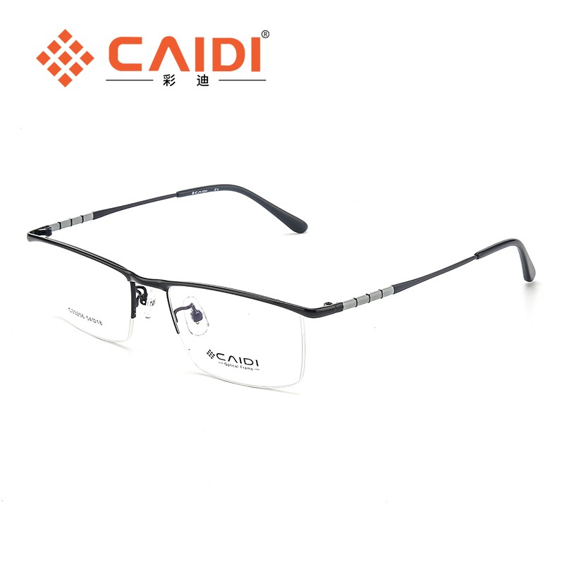 Business men's light eyebrow wire frame half frame frame
