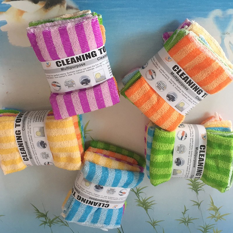 Dark and light color strip rag