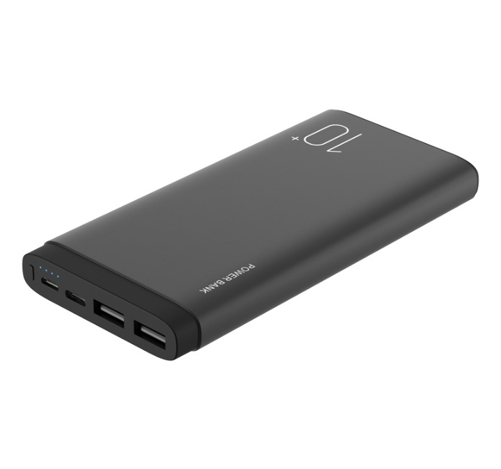Metal Powerbank Dual Input Dual Output 10000mAh Slim Power Bank 