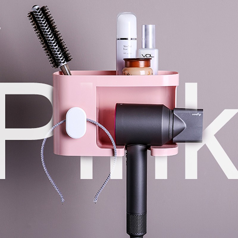 Hair dryer rack