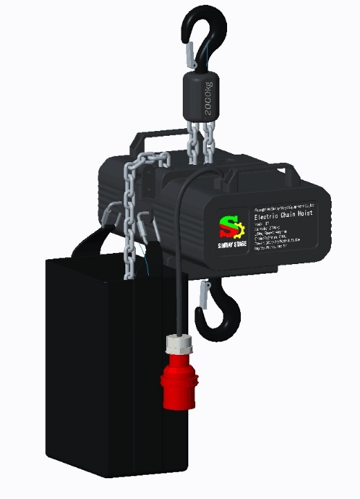Aluminum alloy stage truss electric chain hoist 1 ton 25M with CE Certificate