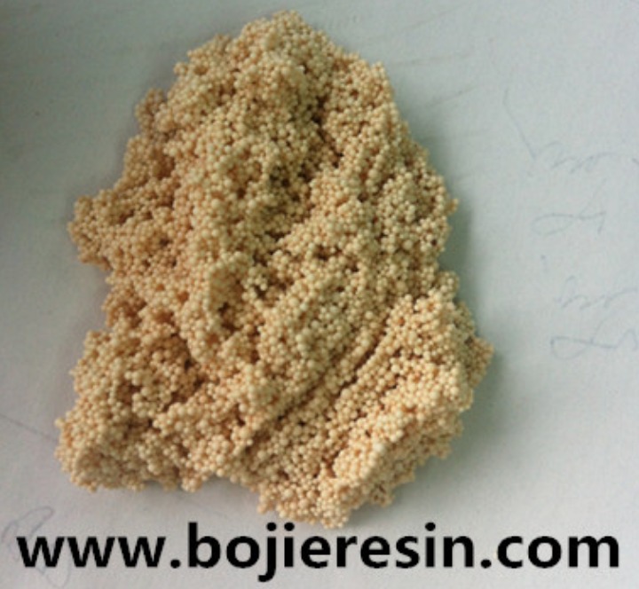 Special ion exchange resin for chromium removal