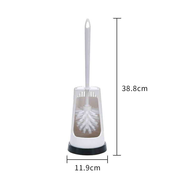 Clean the toilet brush holder in the household plastic bathroom