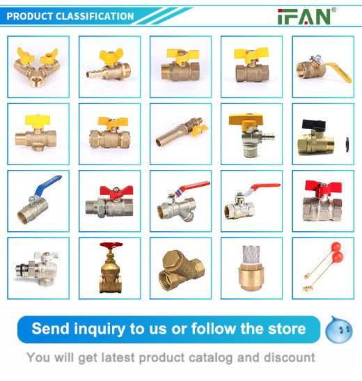 IFAN Factory Sample Free Ball Valve Brass Material 1/4