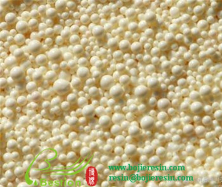 Ion exchange resin for lead removal