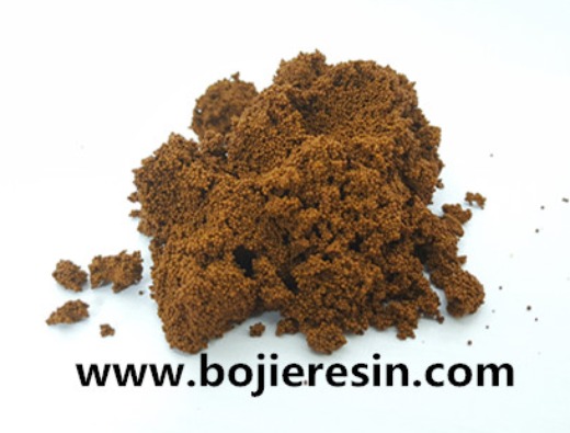 Antimony removal resin