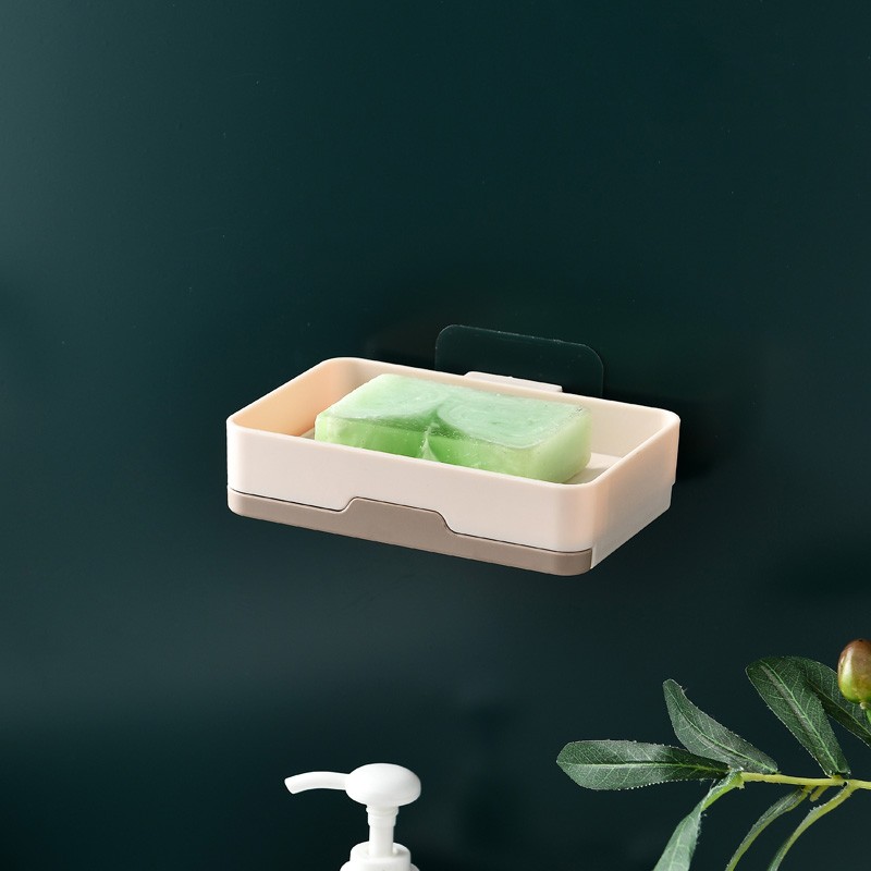 Soap box shelf waterproof creative toilet no-punch soap box shelf household sucker wall-mounted soap box list