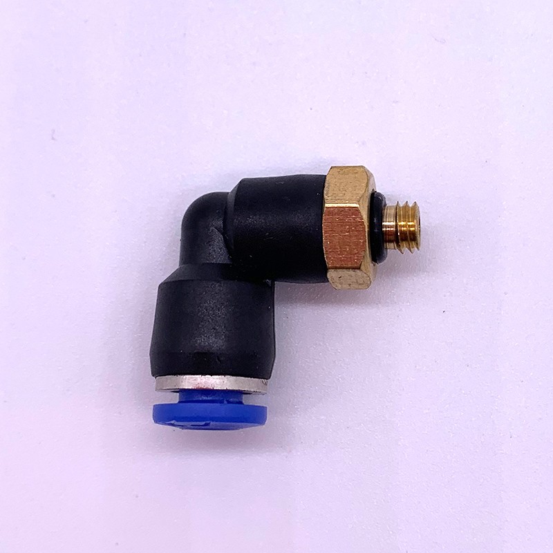 Pneumatic tube joint quick insert Plastic joint screw bend PL8-02/4-M5/6-01/10-03