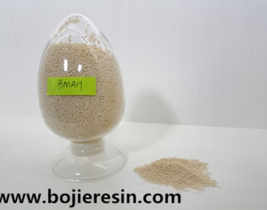 Ion exchange resin for rhenium extraction