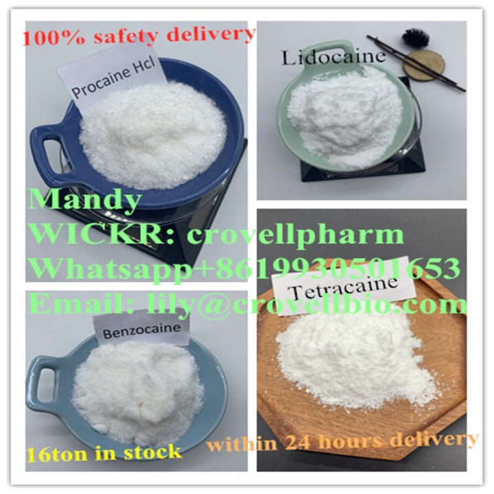 Procaine Base CAS 59-46-1 Benzocaine  Lidocaine  Tetracaine (mandy WICKR crovellpharm