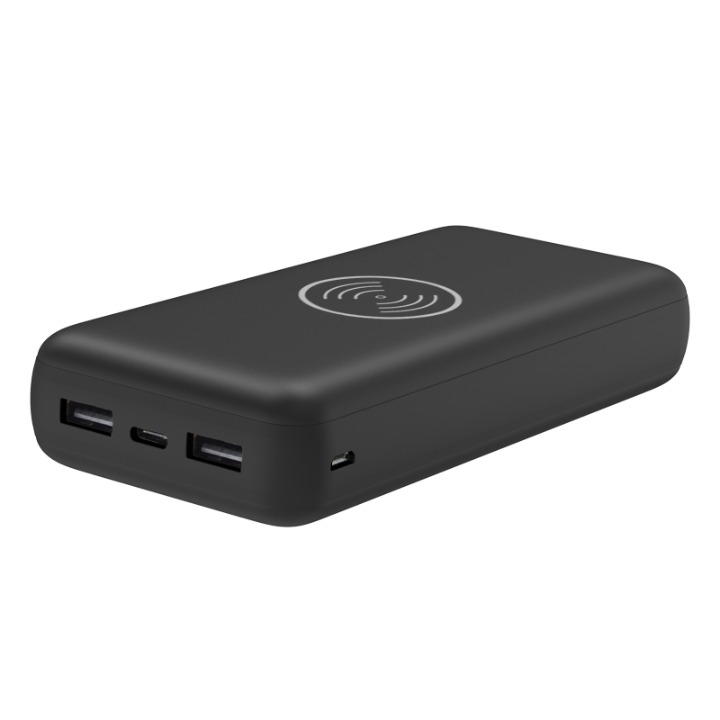 High Capacity Custom Portable Charger Powerbank 20000mah 10W Wireless Charger Power bank 