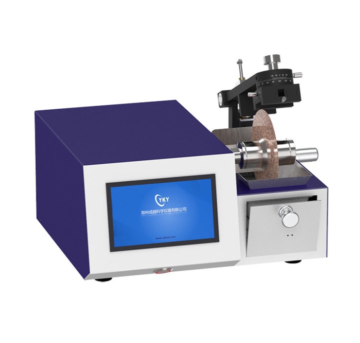 Small desktop low speed diamond saw for cutting brittle crystals
