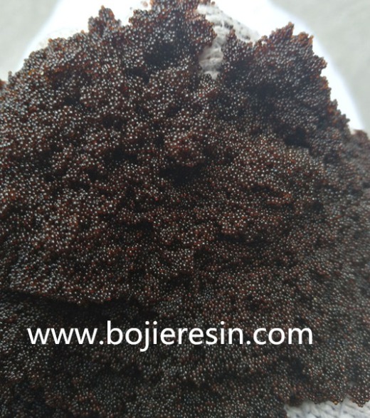 Adsorption of beryllium ion exchange resin