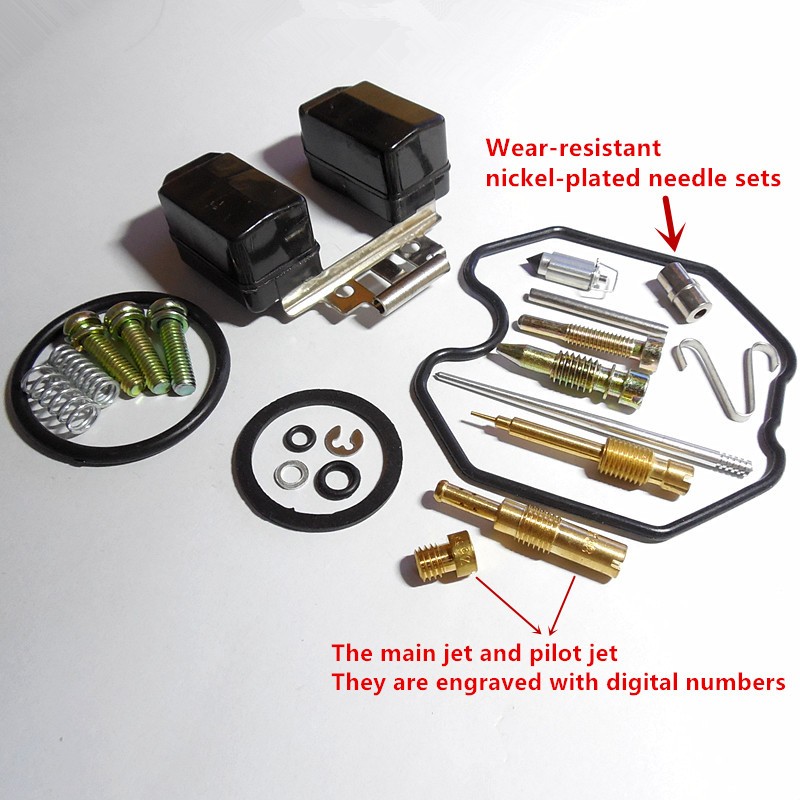 Keihin Carburetor PZ26/27/30 Repair Kit CG125/150/250CC ATV Motorcycle Repair Kit (with wear-resistant nickel-plated nozzle)