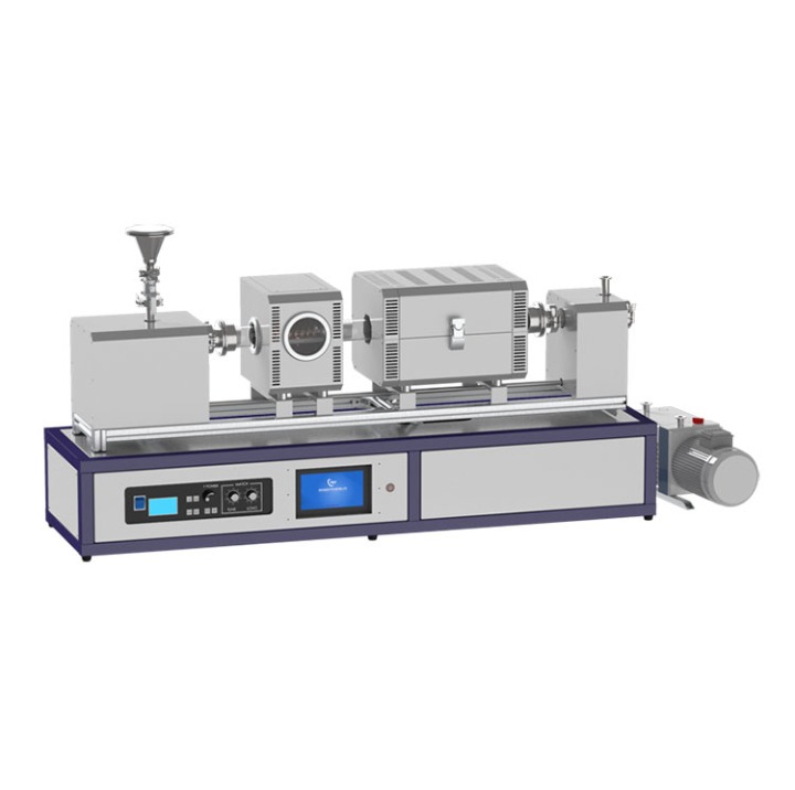 Single heating zone rotary PECVD graphene preparation furnace