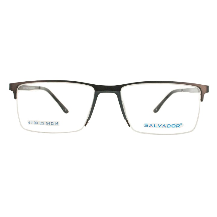 Metal Half Rim Men's Model with Stainless Steel front