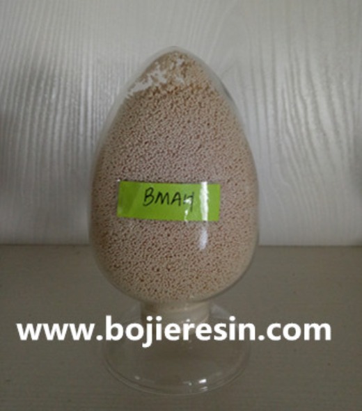 Ion exchange resin for recovery of gold