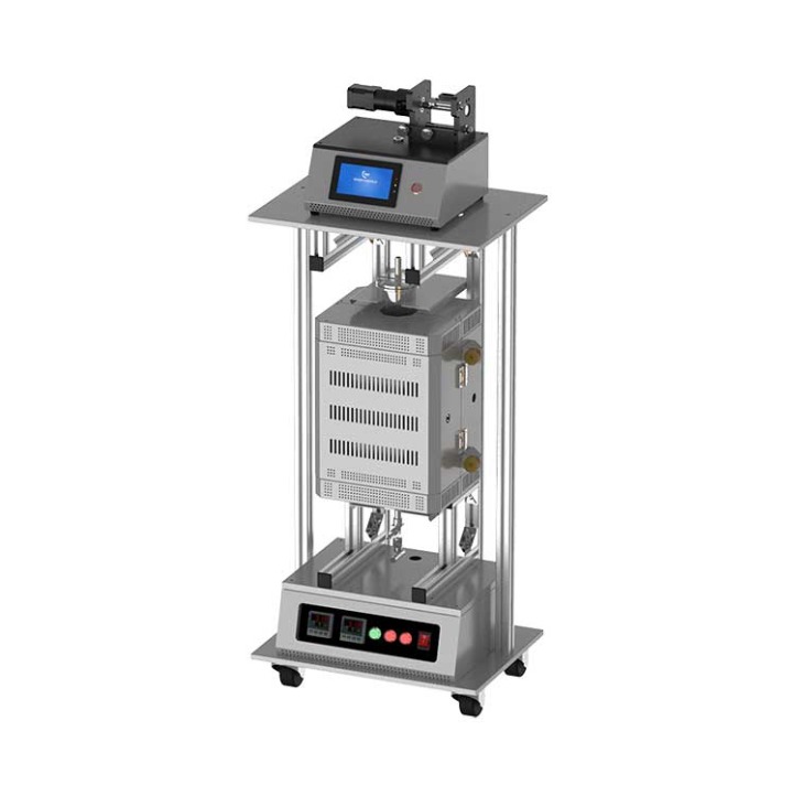 Compact Bridgman Crystal Growth Furnace with Hanging Wire Mechanism