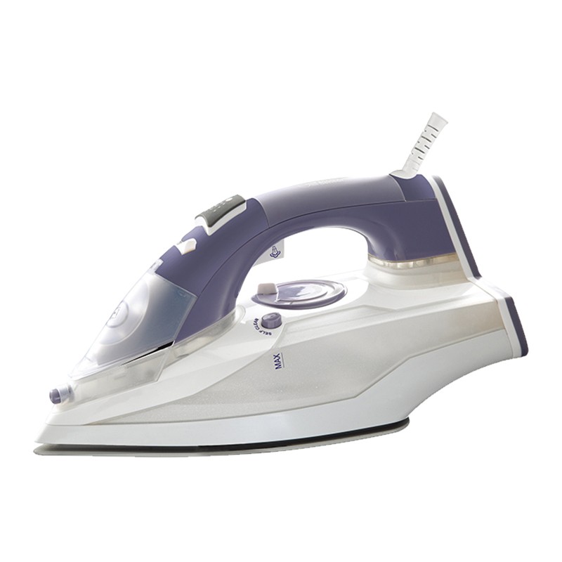 Domestic steam electric iron can be dry hot, with adjustable steam, water spray, strong explosive steam, automatic cleaning, low temperature leakage stop and automatic power off (8 minutes flat, 30 seconds vertical)