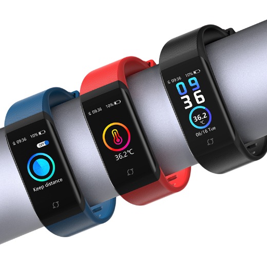 Social distancing smart wristband with temperature monitoring developed for COIVD
