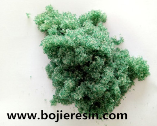 color changing mixed bed resin